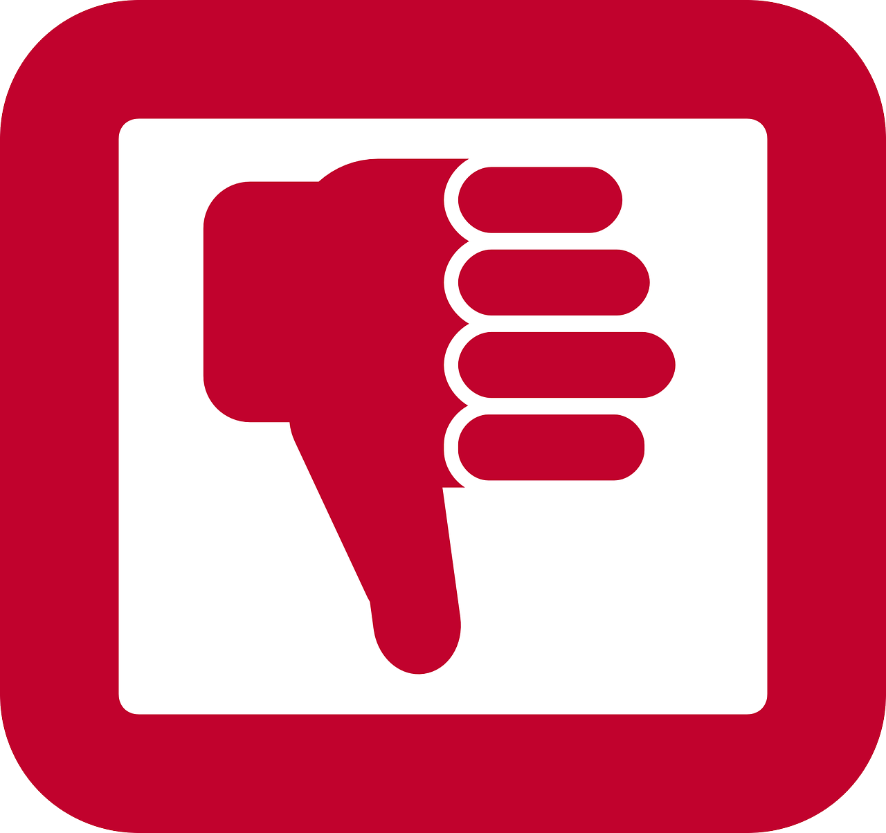 thumbs down